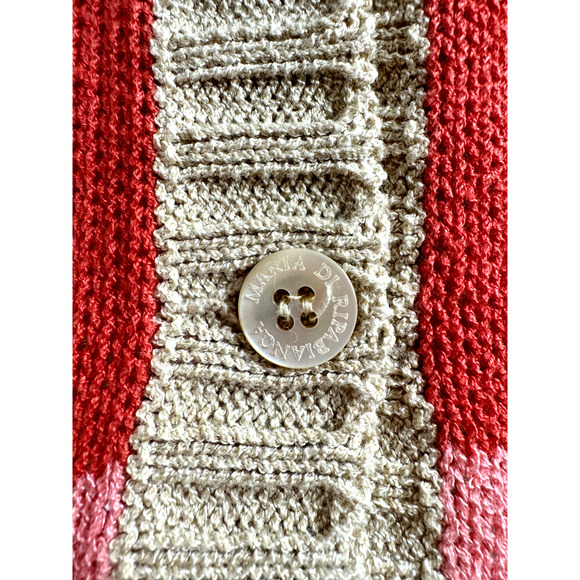 Maria di Ripabianca Quiet Luxury Italian Old Money Elegant Colorblock Knit Set S - Picture 3 of 13